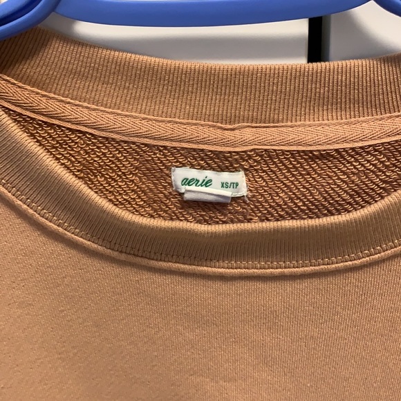 Aerie cropped French terry sweater - Picture 3 of 5